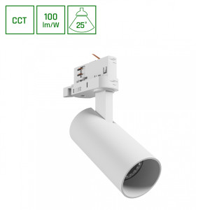 ANDROMEDA PRIME NA SZYNOPRZEWÓD 3F 3CCT 8W 230V 25st IP20 śr. 54x109x160mm BIAŁY SPECTRUM (SLI033037CCT_PW) - Spectrum LED