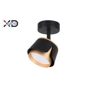 Kinkiet GX53 LED x1 czarny+złoty (XD-IK281B) - Xudo