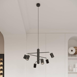 Lampa wisząca LEMMI 6 czarna (SL.1207) - Sollux Lighting