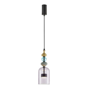 Lampa wisząca ARTE 12W LED śr. 13cm czarna (ML0360) - Milagro