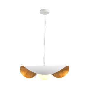 Lampa wisząca ENZO biało złota 40 cm (ST-F22020601-D40 white) - Step into Design