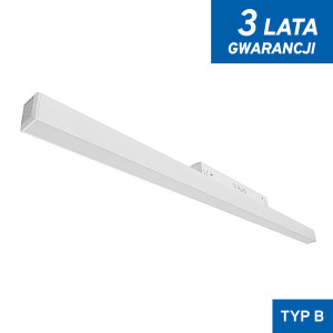 Linia Led do szyn magnetycznych biała 20W 4000K DDCX-FG600 - TYP B - DomenoLED