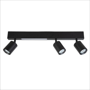 Lampa Sufitowa Magnet 9W+3xGU10 3000/4000K Czarny (ML1134) - Milagro