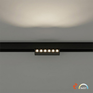 Ściemnialna lampa na szynę magnetyczną Magnetic Track 10mm 6W CCT 48V (ML2644) - Milagro