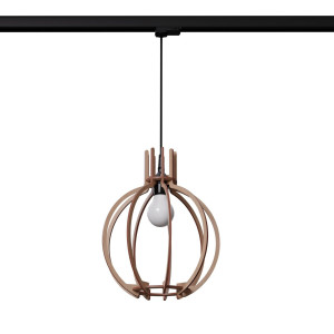 Lampa wisząca na szynie ARANCIA naturalne drewno E27 3000K 7,5W 620lm #B (MYL.00467) - Make Your Light