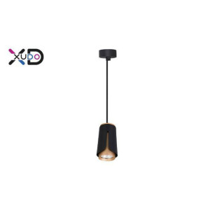 Oprawa wisząca x1 GU10 czarna+złota (XD-IK253B) - Xudo
