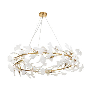 Lampa wisząca BOTANIKA złoto biała 100 cm (XY080P-100) - Step into Design