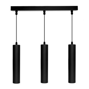 Lampa wisząca 3 x GU10 ESLA KJ217 czarny - DomenoLED