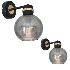 Kinkiet OMEGA BLACK / GOLD 1xE27 (MLP6528) - Milagro