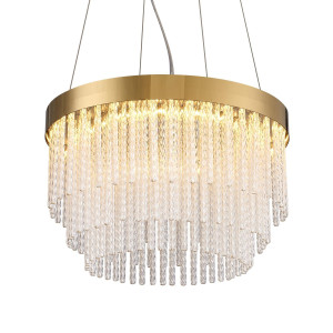 Lampa wisząca GLORIA LED kryształowa złota 40 cm (ST-DL8510) - Step into Design