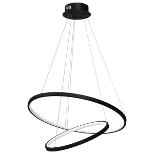 Lampa wisząca HOOP BLACK 51W LED (ML1542) - Milagro