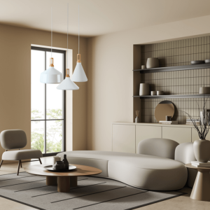 PENDANT 1L ALUMINIUM WHITE (1511-W Zambelis) - Zambelis