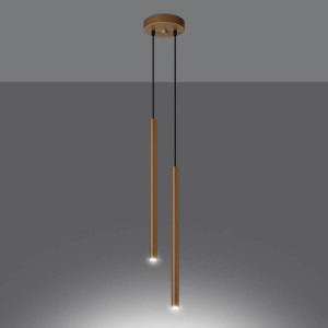 Lampa wisząca PASTELO 2 złota (SL.1305) - Sollux Lighting