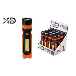 Latarka LED 3W COB + 3W LED 3xAAA (XD-HH120) - Xudo