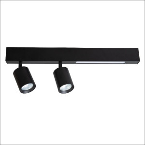 Lampa Sufitowa Magnet 9W+2xGU10 3000/4000K Czarny (ML1132) - Milagro
