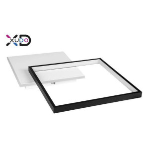 Lampa sufitowa z pilotem LED 27W 45x35cm czarny CCT (XD-LA100) - Xudo