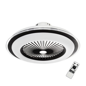 Lampowentylator ZEPHYR BLACK 48W LED+ PILOT (ML1514) - Milagro