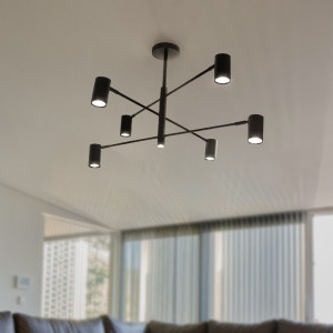 Lampa 6 x spot GU10 DD-40 czarna SIENA - DomenoLED
