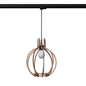 Lampa wisząca na szynie ARANCIA naturalne drewno E27 #B (MYL.00466) - Make Your Light
