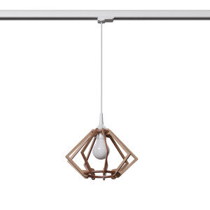 Lampa wisząca na szynie POMPELMO naturalne drewno E27 #W (MYL.00208) - Make Your Light