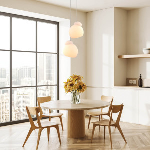 PENDANT LIGHT E27 MAX 40W OPAL GLASS (23015 Zambelis) - Zambelis