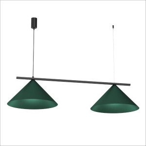 Zielona lampa nad stół CAPITAL 2XGX53 (MLP1529) - Milagro