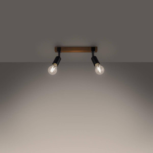 Plafon ZUCA 2 czarny (SL.1296) - Sollux Lighting