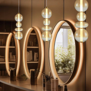 Lampa wisząca DAPHNE AMBER 36W (ML0346) - Milagro