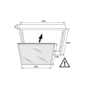 RAMKA 600X600 DO PANELU LED ALUMINIOWA (EKP9131) - Eko-Light
