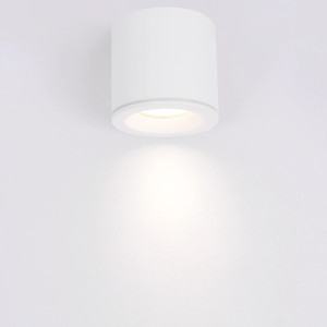 Lampa sufitowa Tubka Luna 1xGU10 biała IP65 (CL0103-WH) - Yaskr