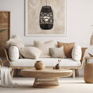 Lampa wisząca ARONA BLACK 1xG9 fi 400 (ML0355) - Milagro