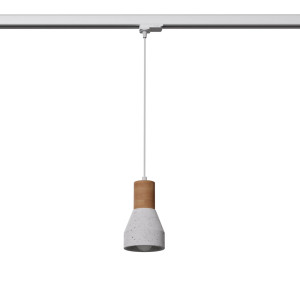 Lampa wisząca na szynie QUBIC szara E27 3000K 7,5W 620lm #W (MYL.00143) - Make Your Light