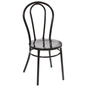 Krzesło CAFE czarne w stylu secesyjnym (MH-009CH-B) - Moos Home