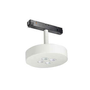 Reflektor do szyny magnetycznej LED 12W 3000K 48V aluminiowy biały (20178 Zambelis) - Zambelis