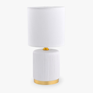 LAMPA STOŁOWA BIAŁY/ZŁOTY (HS8720-WH) - Zuma Line