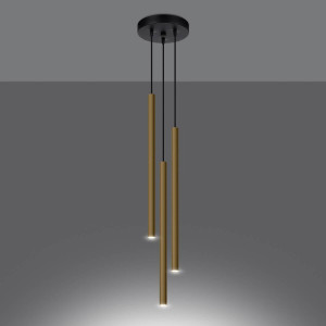 Lampa Wisząca PASTELO 3P złoty połysk (SL.1197) - Sollux Lighting