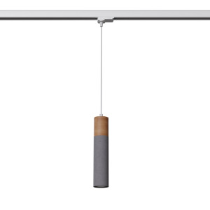 Lampa wisząca na szynie ZANE szara GU10 #W (MYL.00136) - Make Your Light