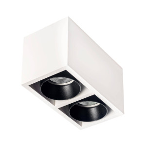 LED lampa COURSE 2 DIM 2*8,9W White&Black IP20 CRI80 3000K (03370W/B) - ZARlight