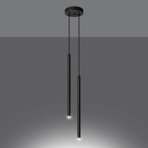 Lampa wisząca PASTELO 2 czarna (SL.1304) - Sollux Lighting
