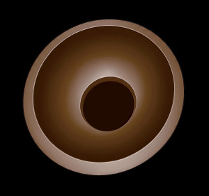 Plafon COCO 40 cm coffee LED (LP-0508/1C-40 CF) - Light Prestige