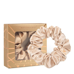 Crystallove Gumka Do Włosów Jedwabna (złota) 1 szt