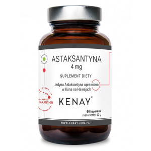 Kenay Astaksantyna 4 mg Suplement diety 60 kapsułek