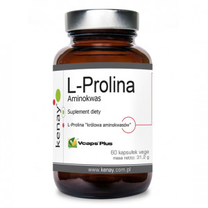 Kenay L-Prolina Aminokwas Suplement diety 60 kapsułek