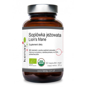 Kenay Lion's Mane Soplówka jeżowata 60 kapsułek