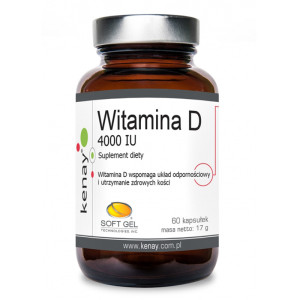 Kenay Witamina D3 4000 IU Suplement diety 60 kapsułek