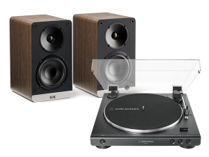 AT-LP60X (czarny) + Connex (orzech)