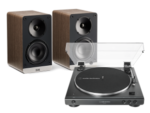 AT-LP60XBT (czarny) + Connex (orzech)