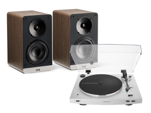 AT-LP3XBT (biały) + Connex (orzech)