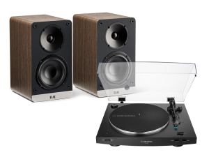 AT-LP3XBT (czarny) + Connex (orzech)