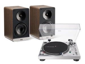 AT-LP120X (srebrny) + Connex (orzech)